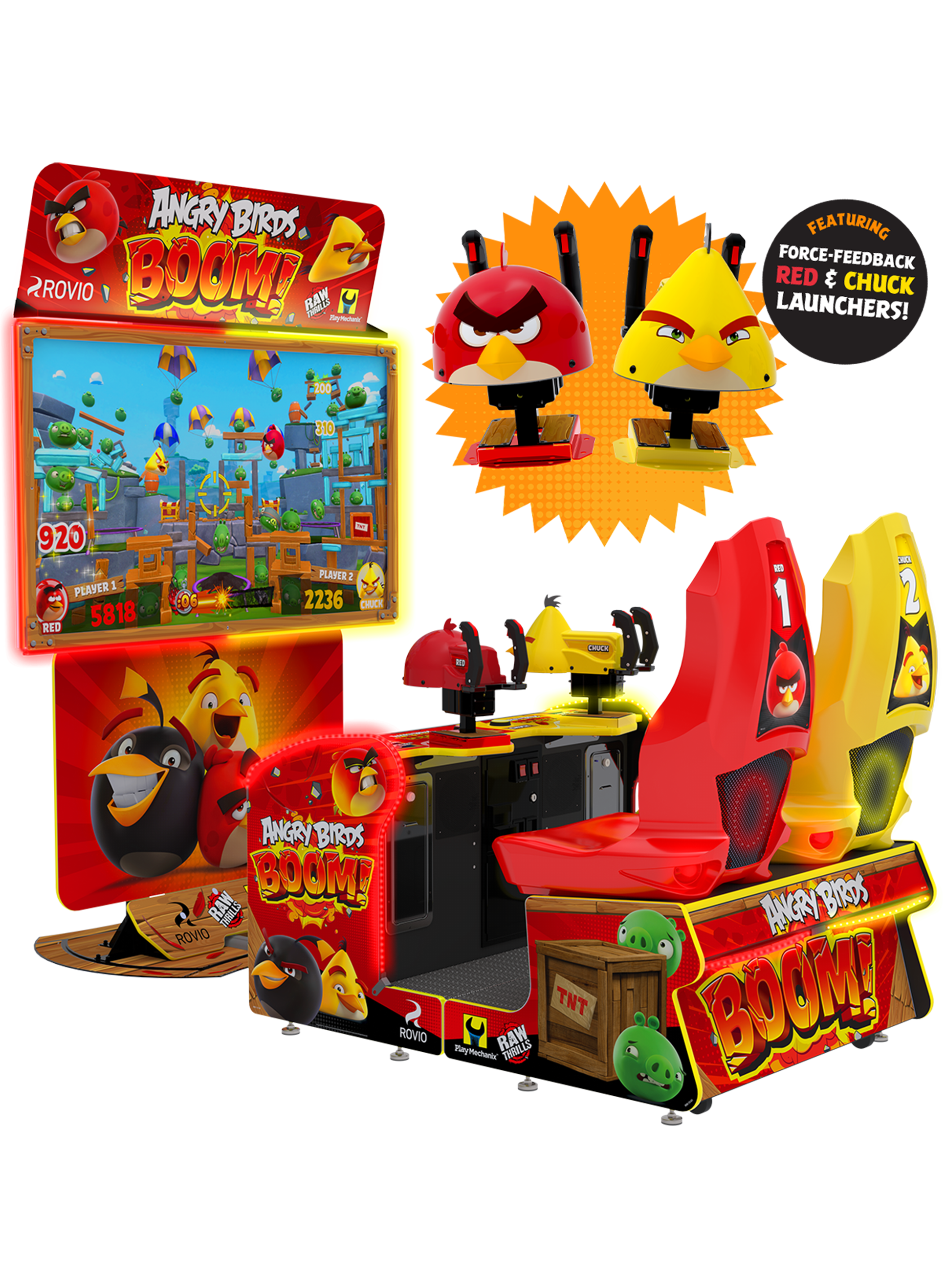 Raw Thrills Angry Birds Boom Arcade Redemption Game
