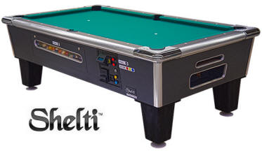 Dual Coin operated Pool Table