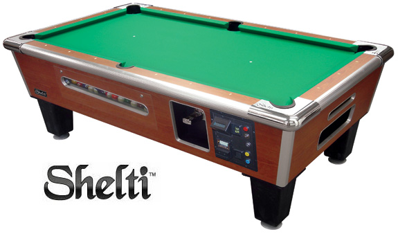 Shelti Gold Standard Games Bayside Model with Dollar Bill Acceptor Pool Table