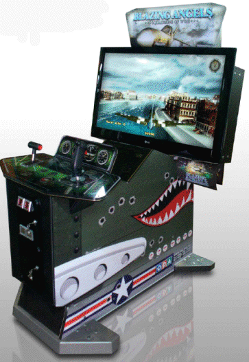 blazing angels arcade machine