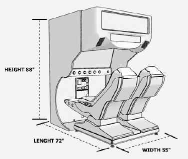 Mad Wave Motion Theater Arcade Simulator Birmingham Vending