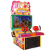 Arcade cabinet for the Wild Things Laser Shooter game featuring colorful animal characters on the marquee and graphics on the screen.