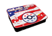 Golden Tee arcade game console with American flag design on a white background