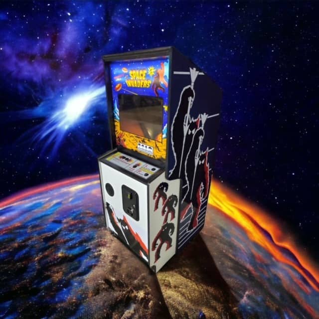SPACE INVADERS- FULL SIZE ARCADE- BRAND NEW- CLASSIC BLUE EDITION