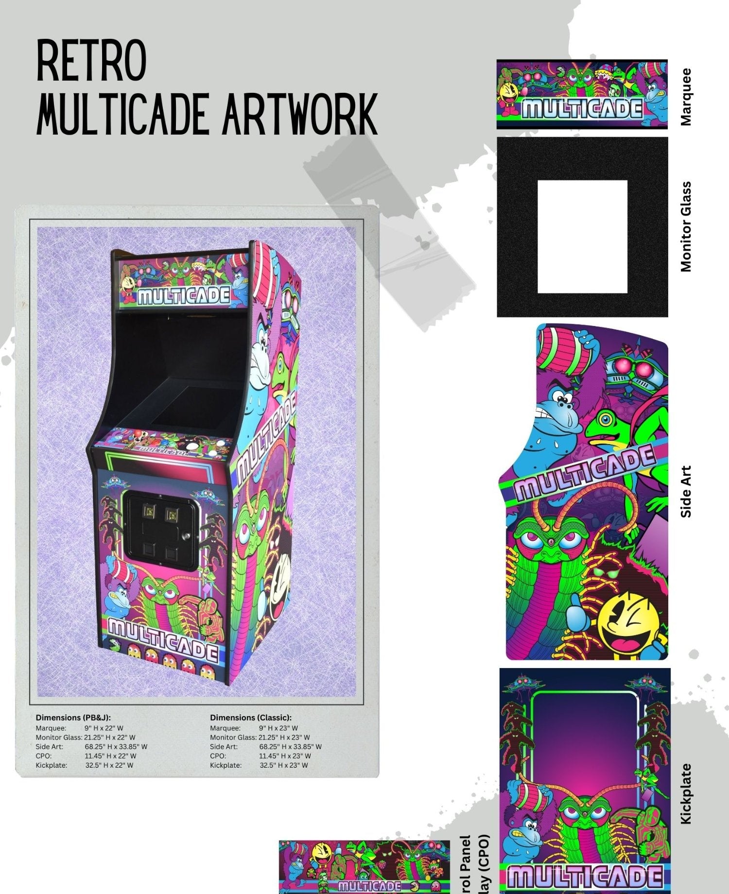 60 in 1 Multicade Full Size Upright (Midway Style)