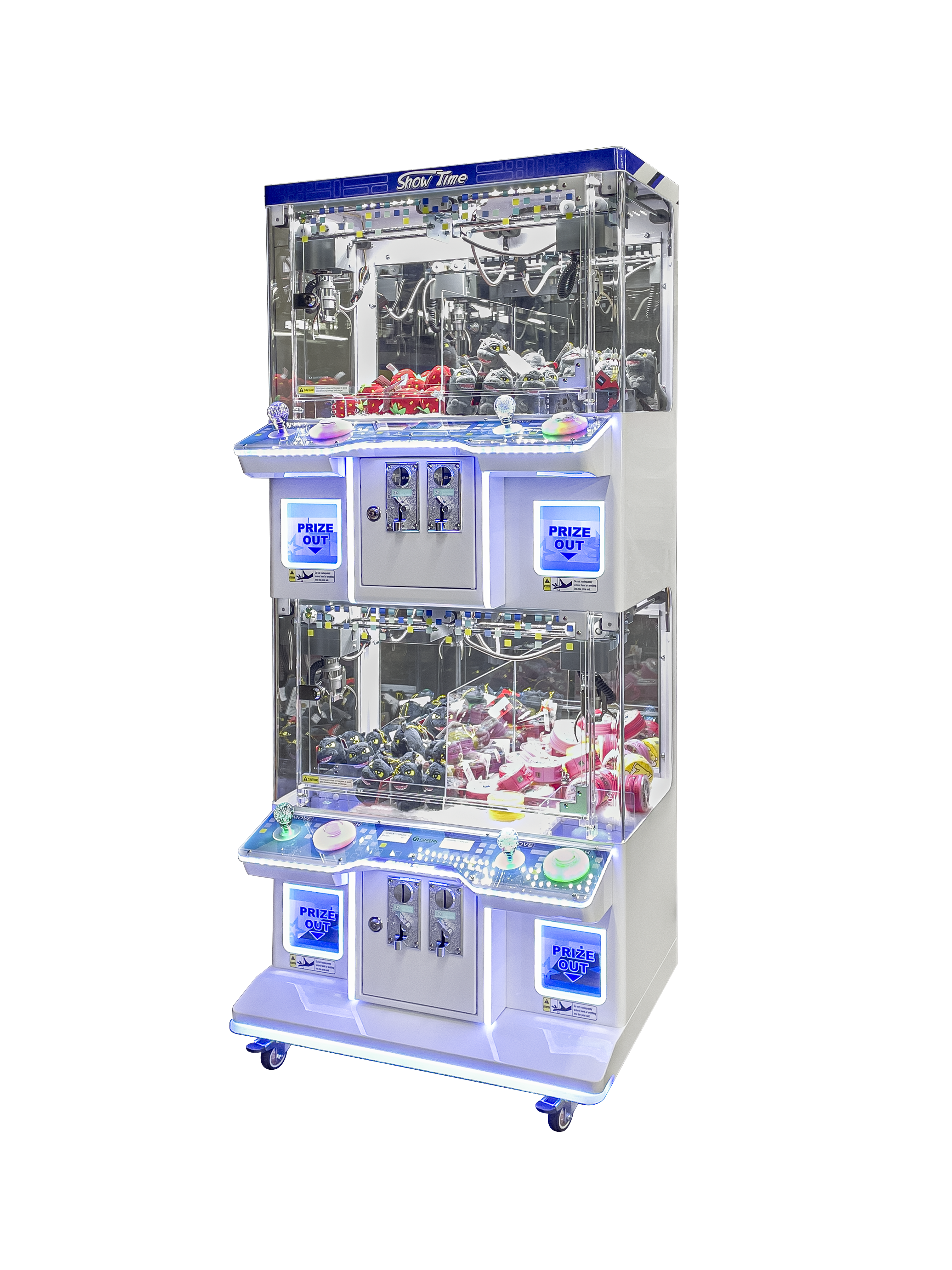 Coastal Amusements Showtime Mini 4 Player Card Swipe Crane