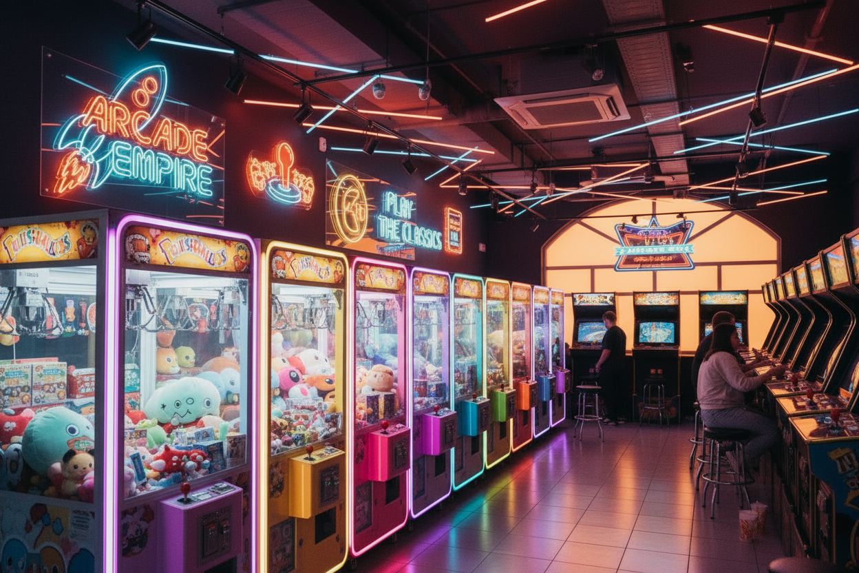 can you add a row of crane machines and remove some of the games