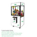 Toy vending machine with customizable areas on a white background