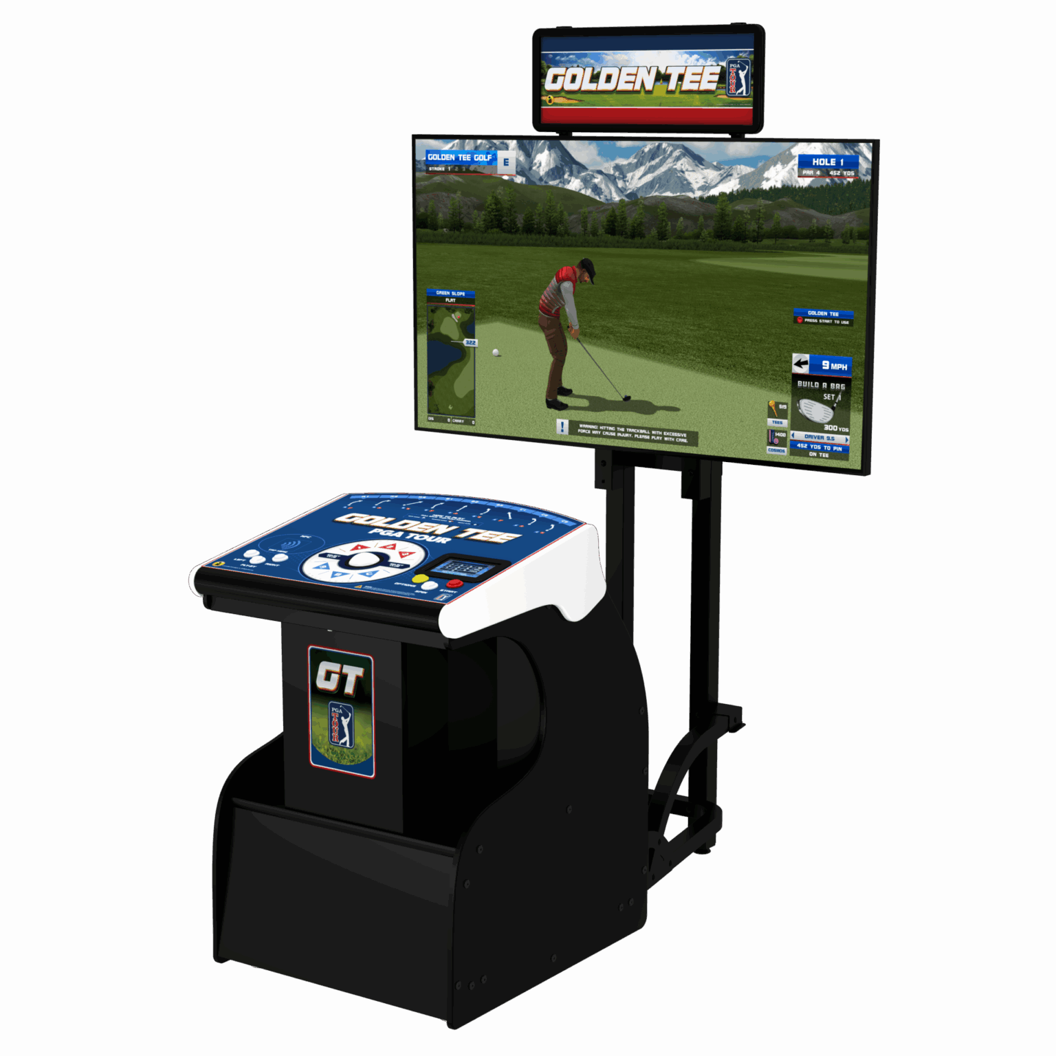 Incredible Technologies Golden Tee Pga Tour Showpiece Pro, Home with Stand