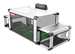 Pet playpen with a football field design and 'Play' button on a white background